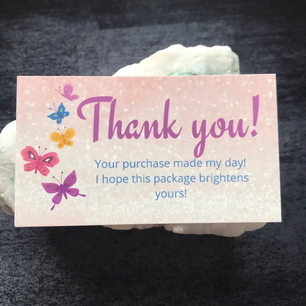 30 thank you for your purchase cards size 3.5x2